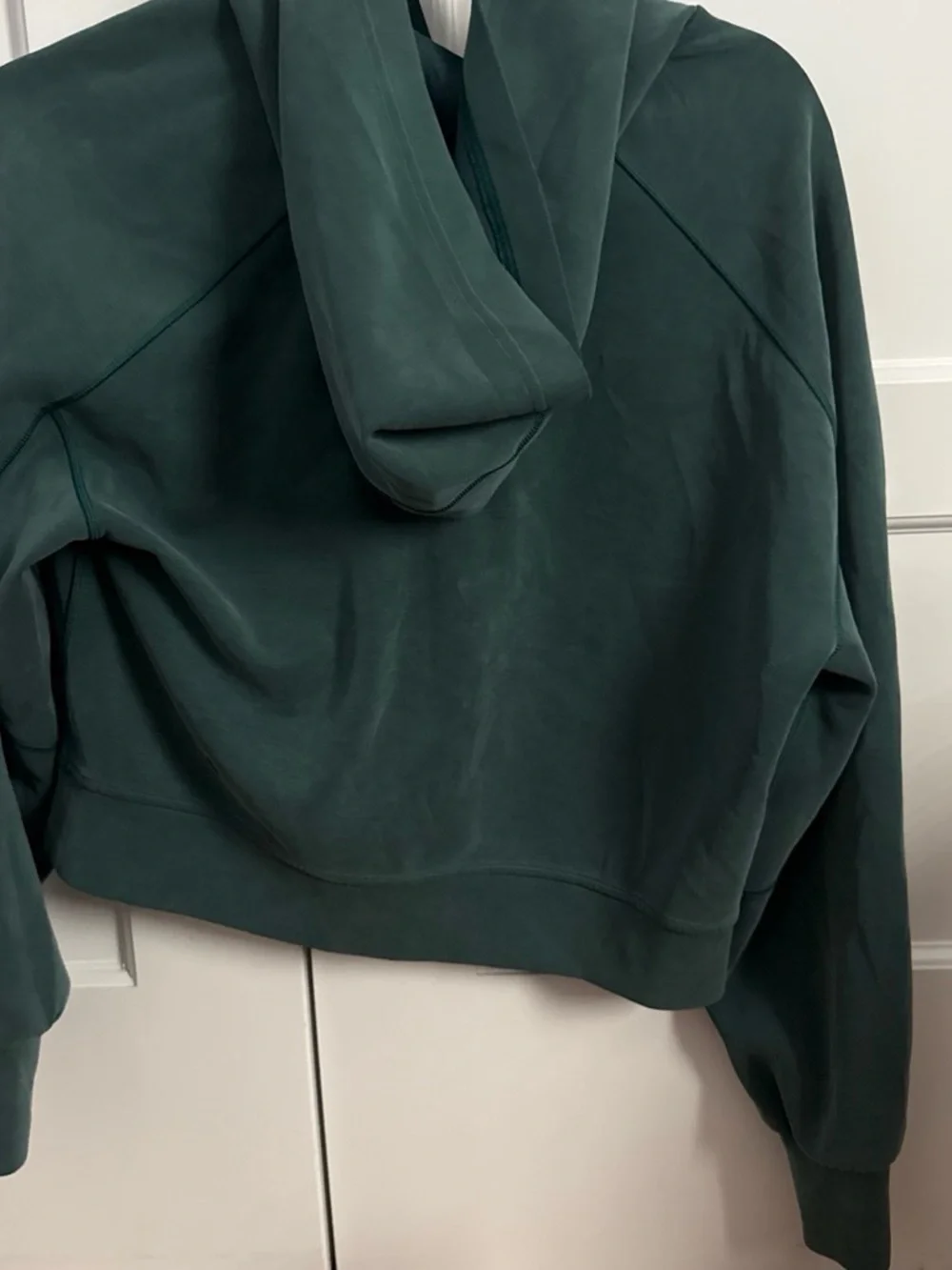 Green Cropped Lululemon Scuba, Size 4, Worn Three Times.